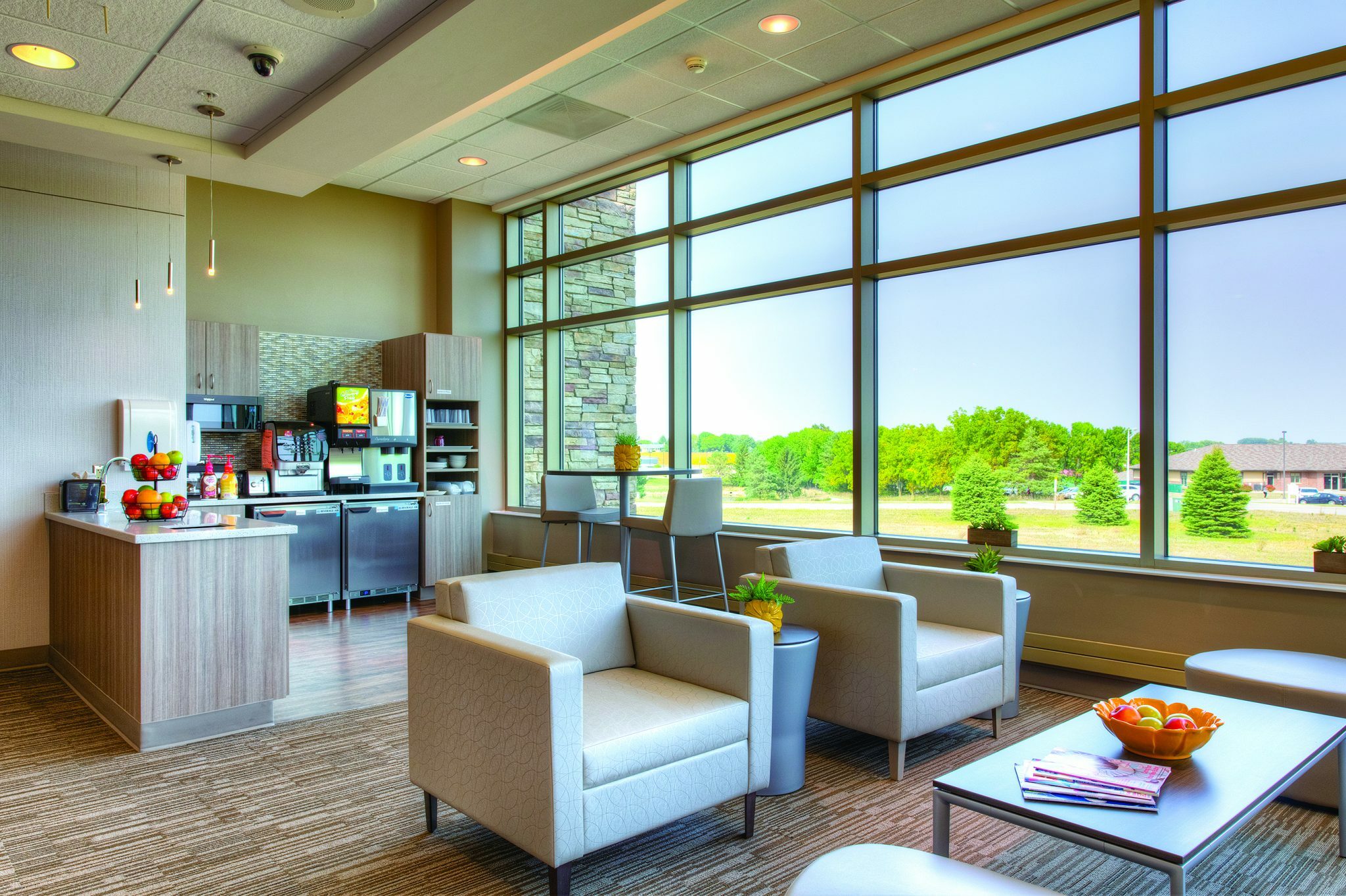 Birth center waiting room at at Orange City Area Health System